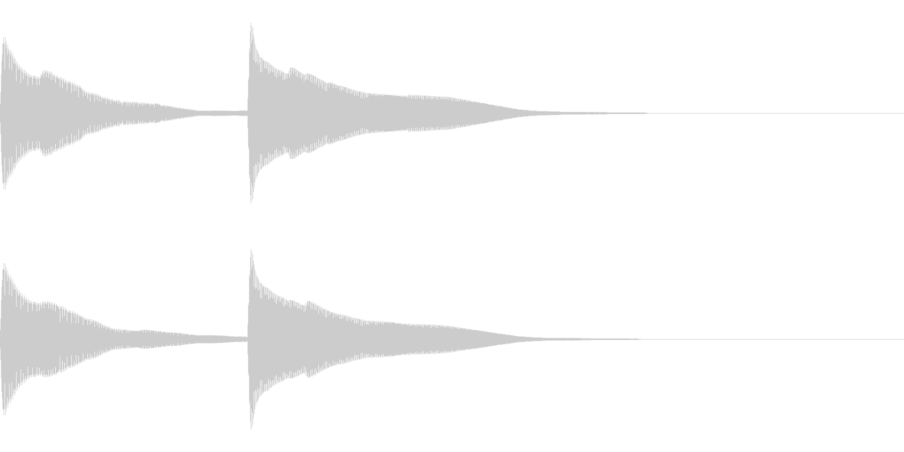 正解 1C 控え目な音 ピンポーンの未再生の波形