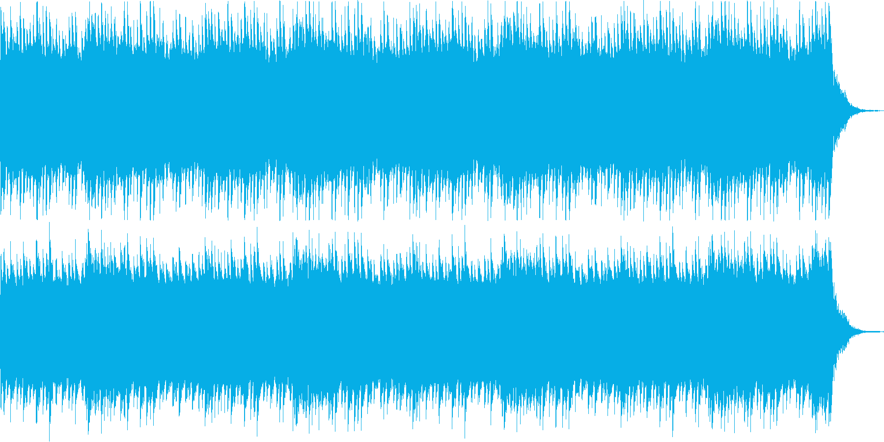 ホラー/ミステリー系 不気味なピアノ曲の再生済みの波形