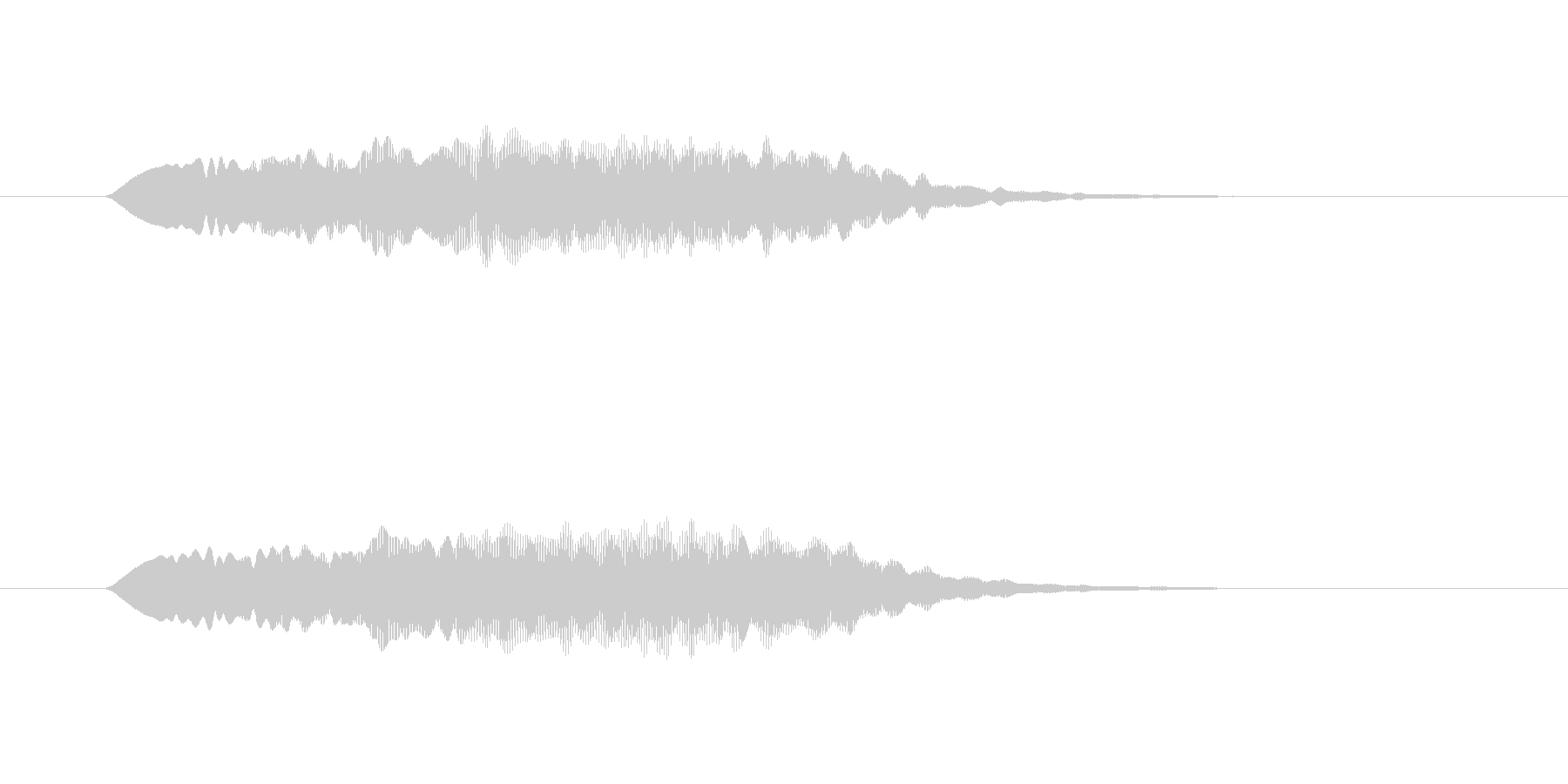 幻想的な起動音の未再生の波形