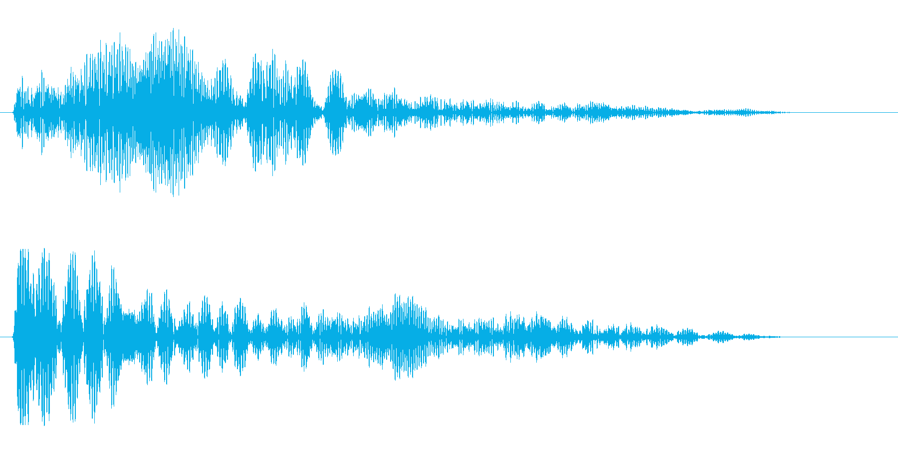 ポワン(電子音短め)の再生済みの波形