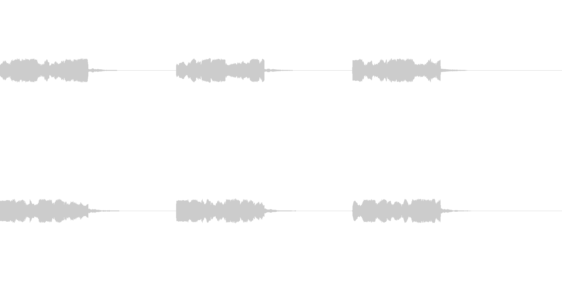 定番着信音、アラーム音の未再生の波形