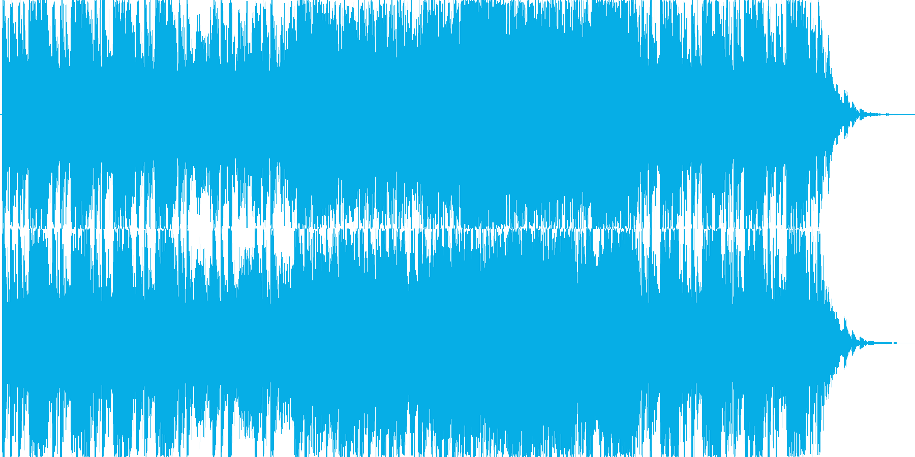 焦燥感にかられるパワフルオーケストラ曲の再生済みの波形