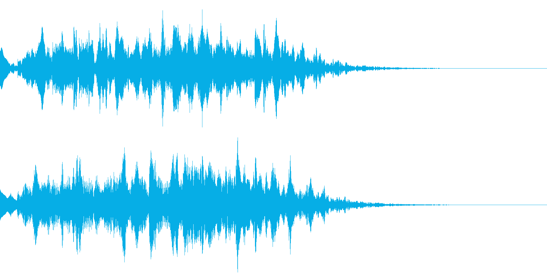 サウンドロゴ・起動時の効果音(不思議)の再生済みの波形