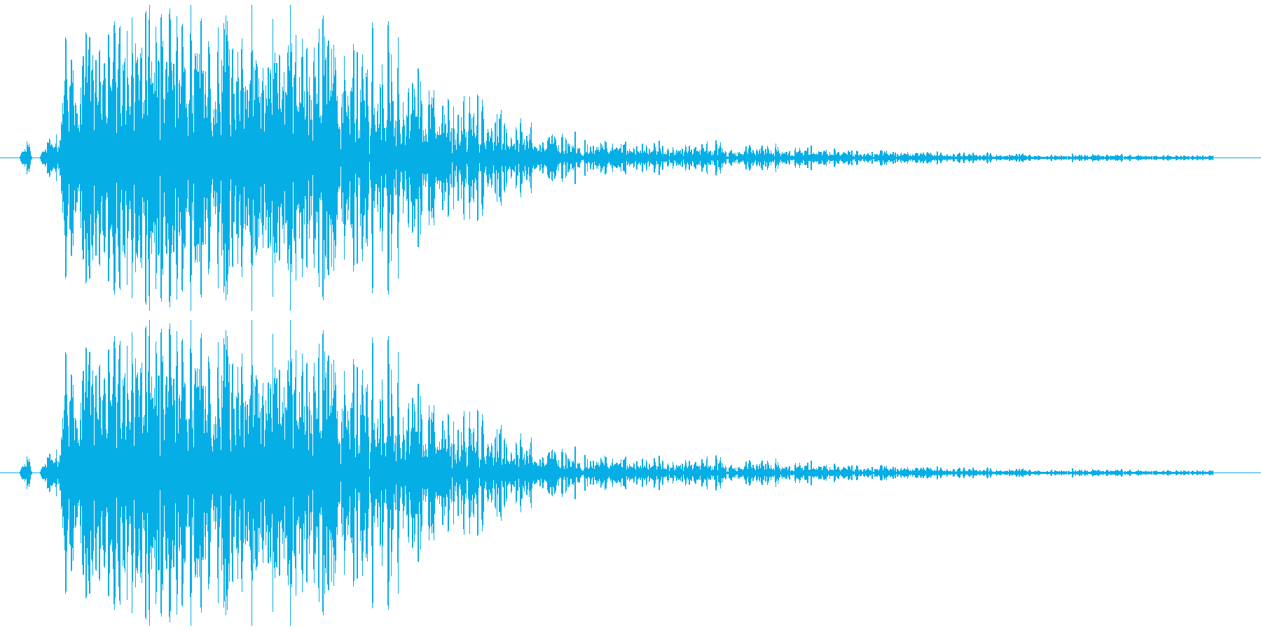 ドン!!(衝撃音、発射音)の再生済みの波形