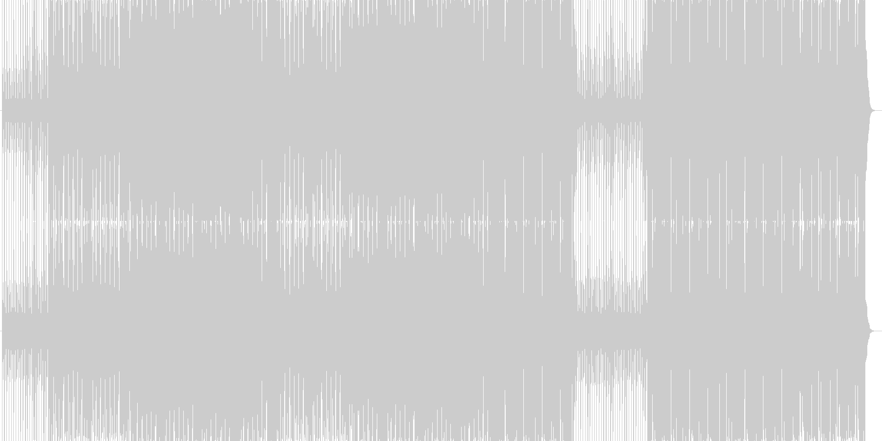 メロディーラインが印象的かもしれない曲。の未再生の波形